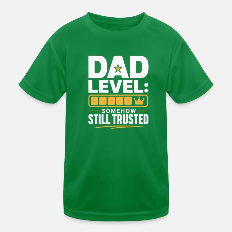 Dad Level: Immer noch vertraut Kinder Funktions-T-Shirt