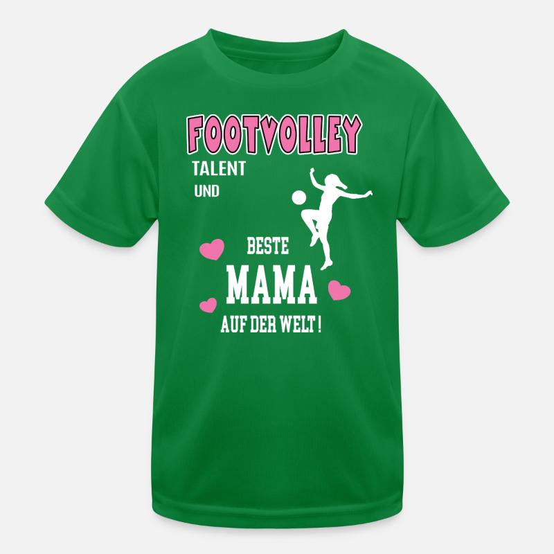 Footvolley Beste Mama Mutter Muttertag Geburtstag Kinder Funktions-T-Shirt