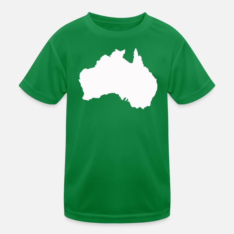 Australien Silhouette Minimal Kinder Funktions-T-Shirt