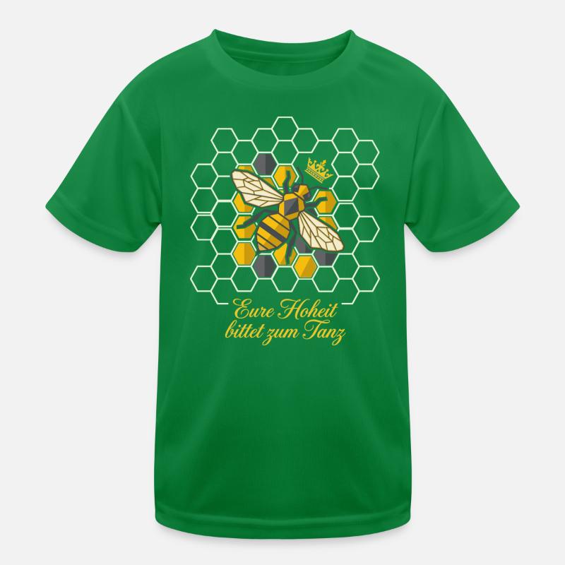 Abeille royale dans le nid d’abeille T-shirt sport Enfant
