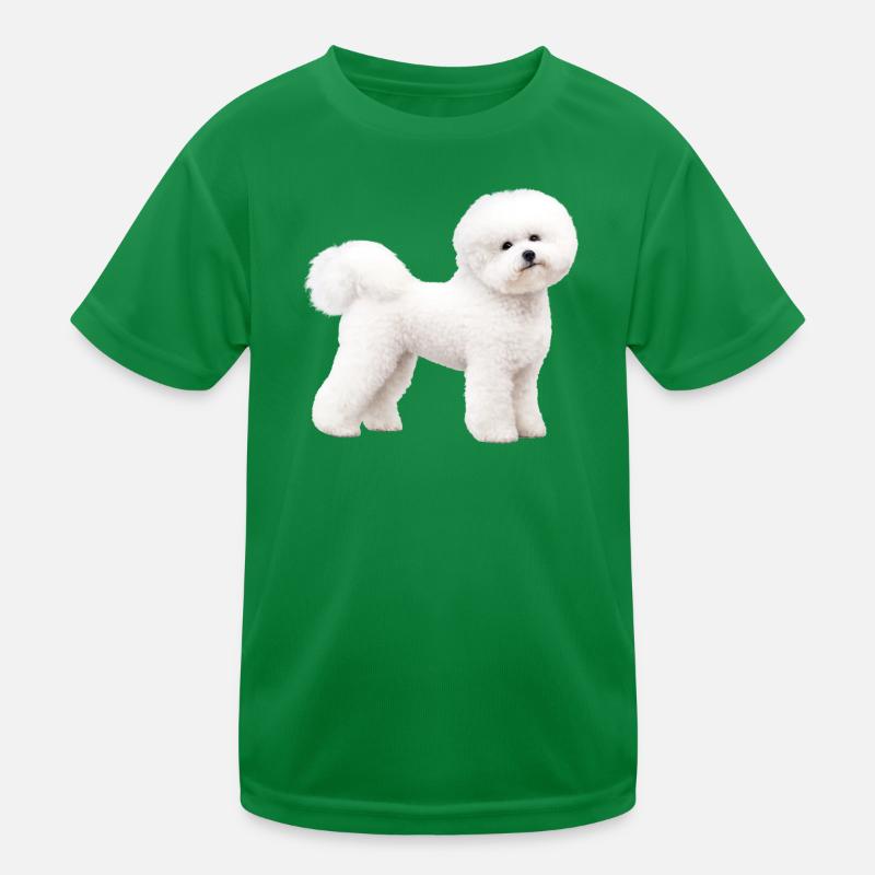 Realistic Bichon Frise Kids Functional T-Shirt
