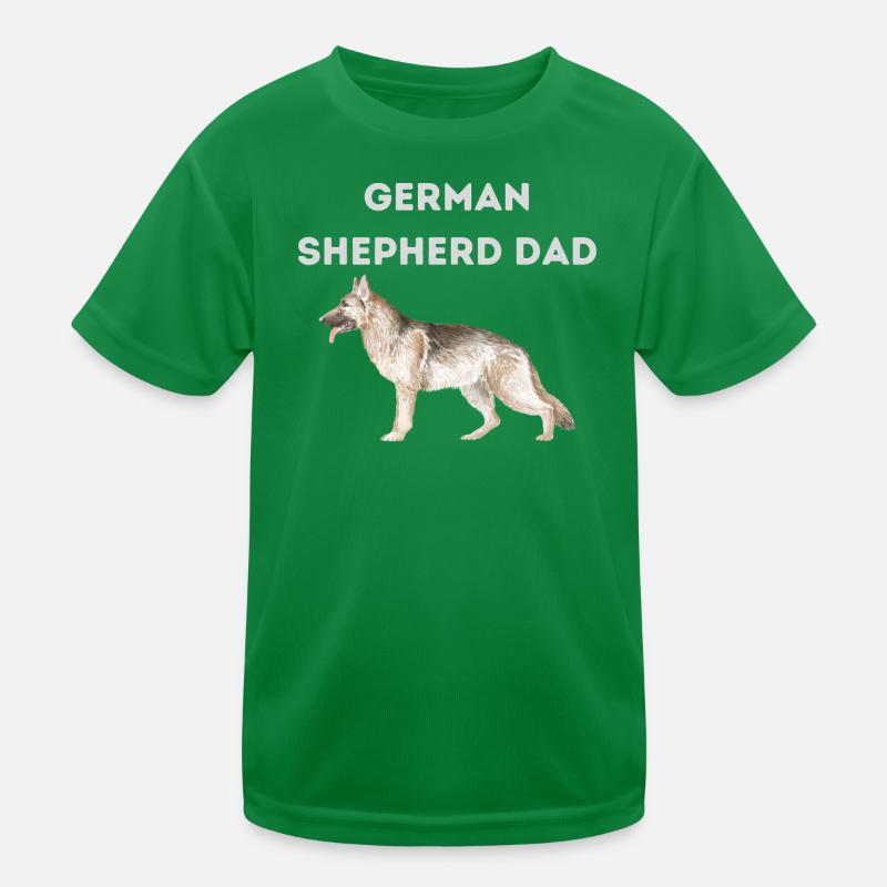 German Shepherd Dad Kids Functional T-Shirt