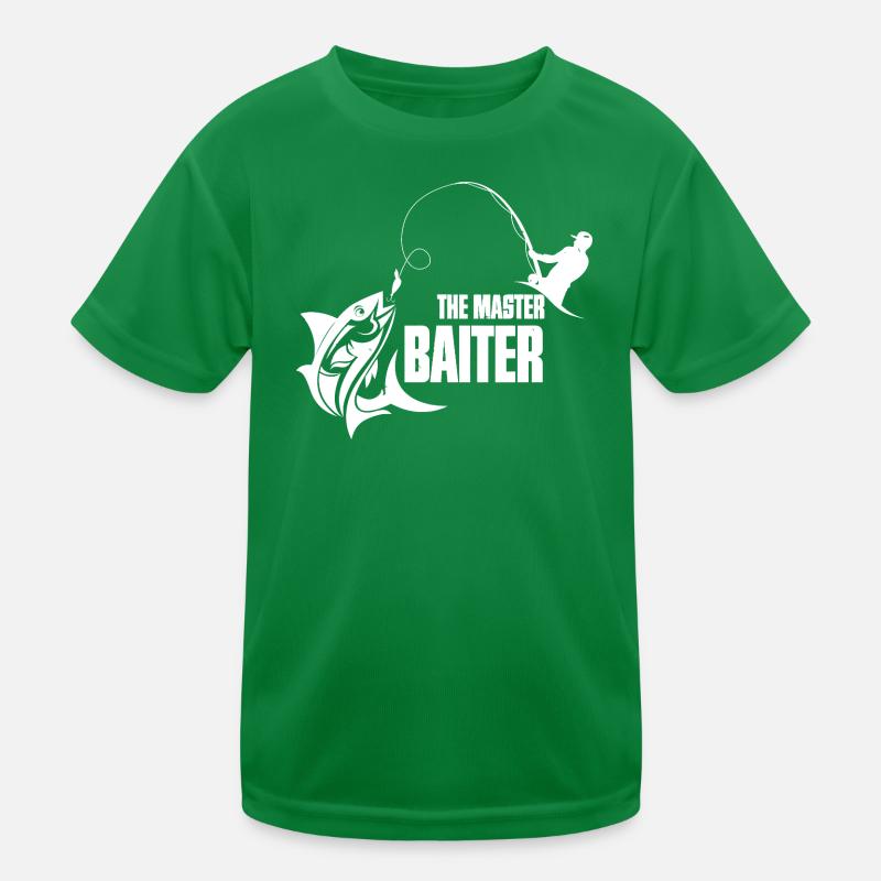 Angler Master Bait Theme Kids Functional T-Shirt