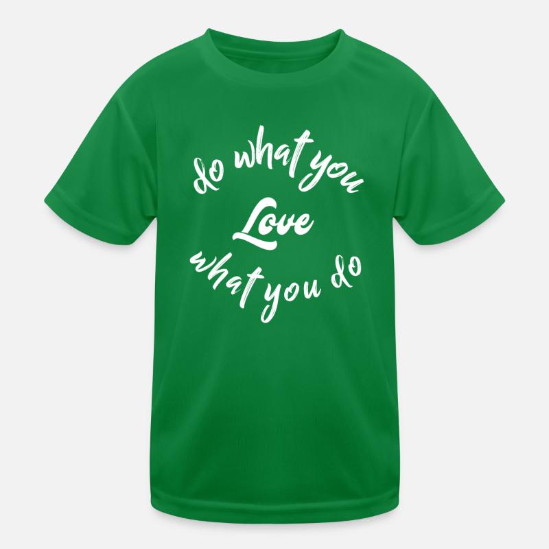 Circular Typography: Do What You Love Kids Functional T-Shirt