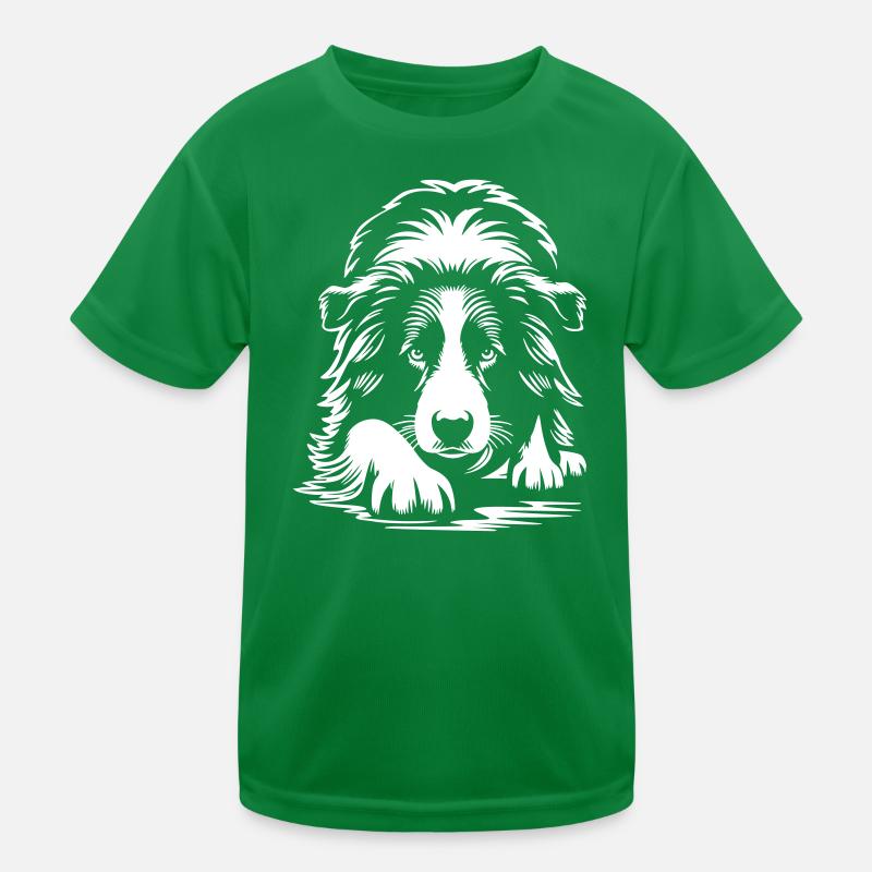 Border Collie "Black Edition" Kids Functional T-Shirt