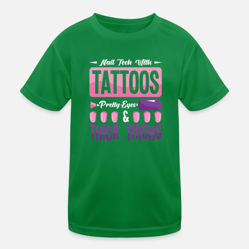 Nageldesigner Nageldesignerin Kosmetik Nagelstudio Kinder Funktions-T-Shirt