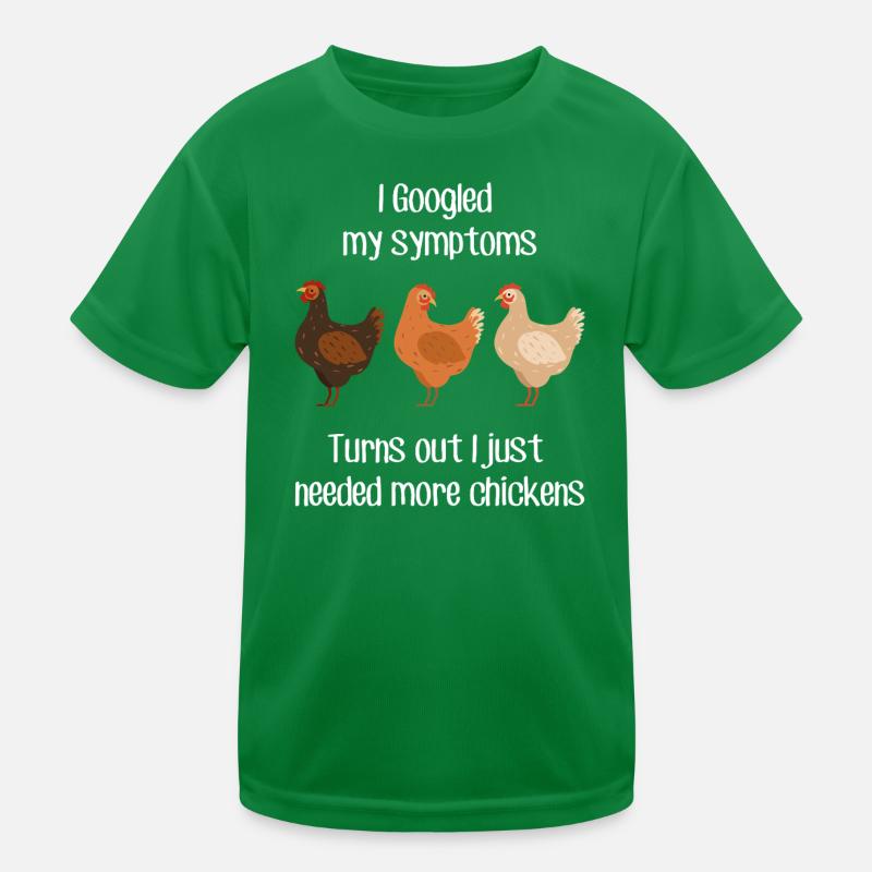 Huhn spricht mit Kinder Funktions-T-Shirt