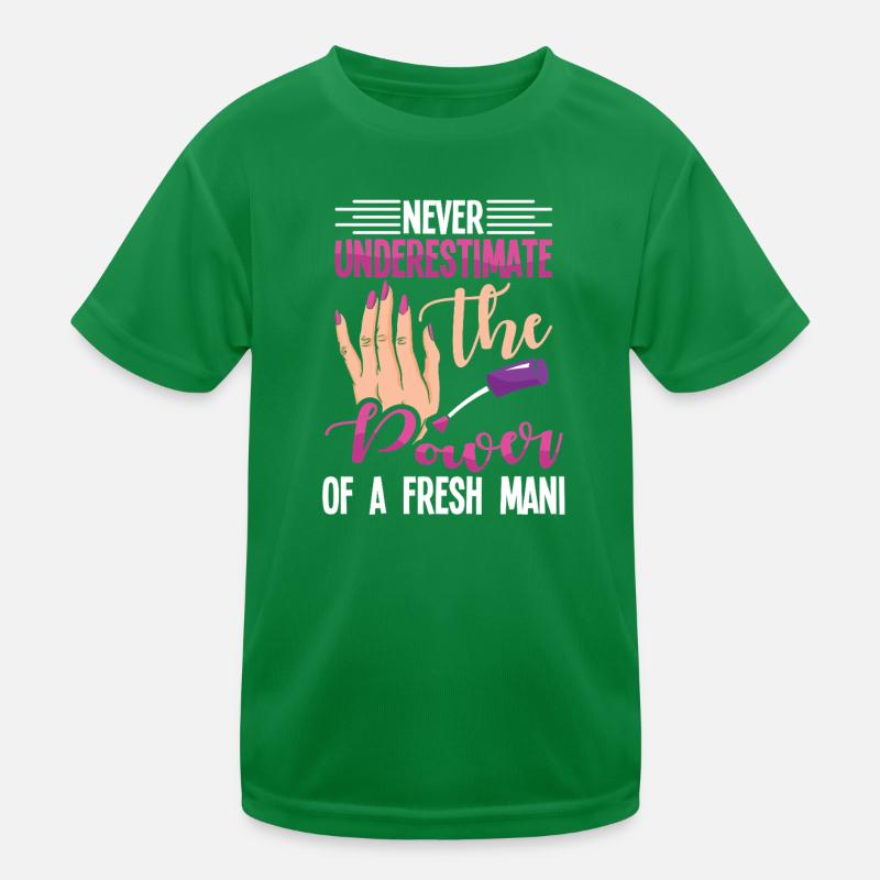 Nail Designer Nail Designer Cosmetics Nail Salon Kids Functional T-Shirt