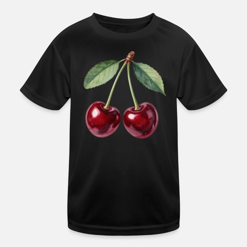 Cherries Kids Functional T-Shirt