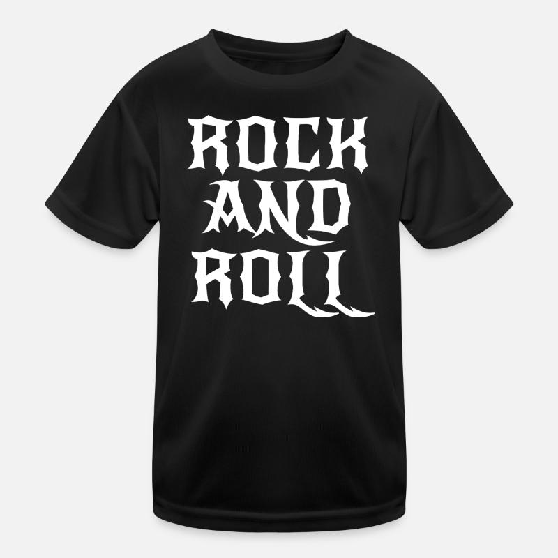 Rock'n'Roll-Gothic-Logo Kinder Funktions-T-Shirt