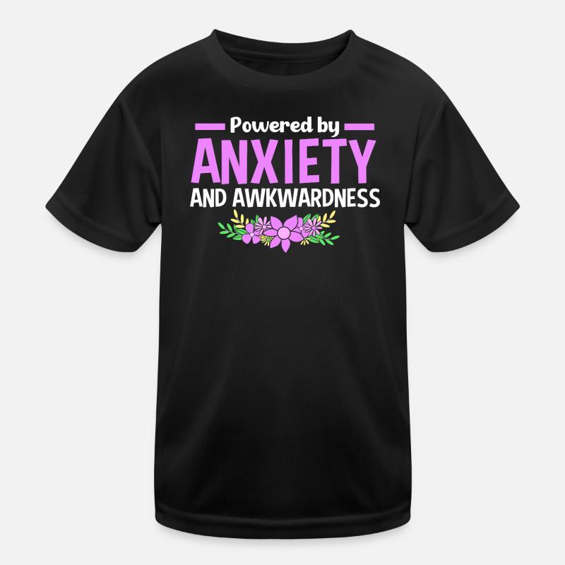 Anxiety Anxious Scaredy Introvert Kids Functional T-Shirt
