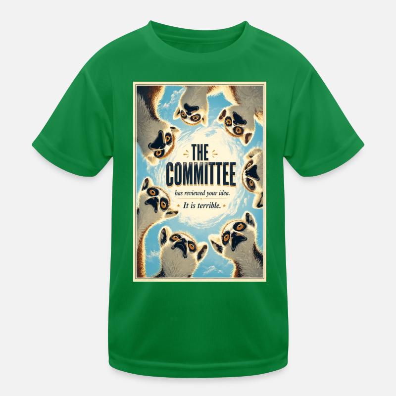 Das Komitee-Lemurs-Plakat Kinder Funktions-T-Shirt
