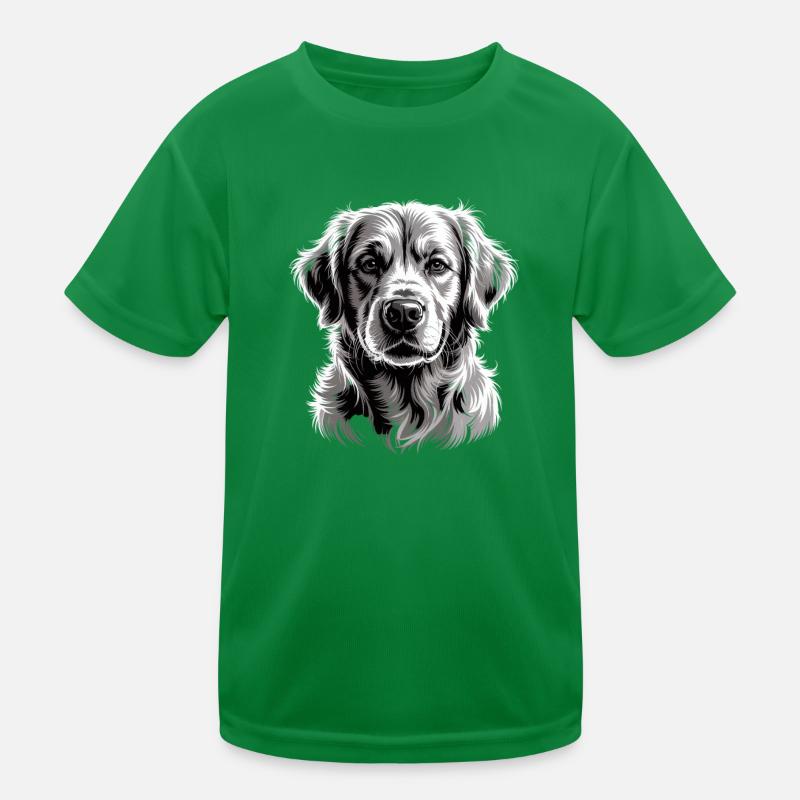 Golden retriever T-shirt sport Enfant