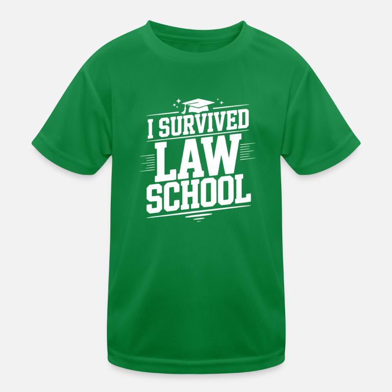 I Survived Law School Kids Functional T-Shirt