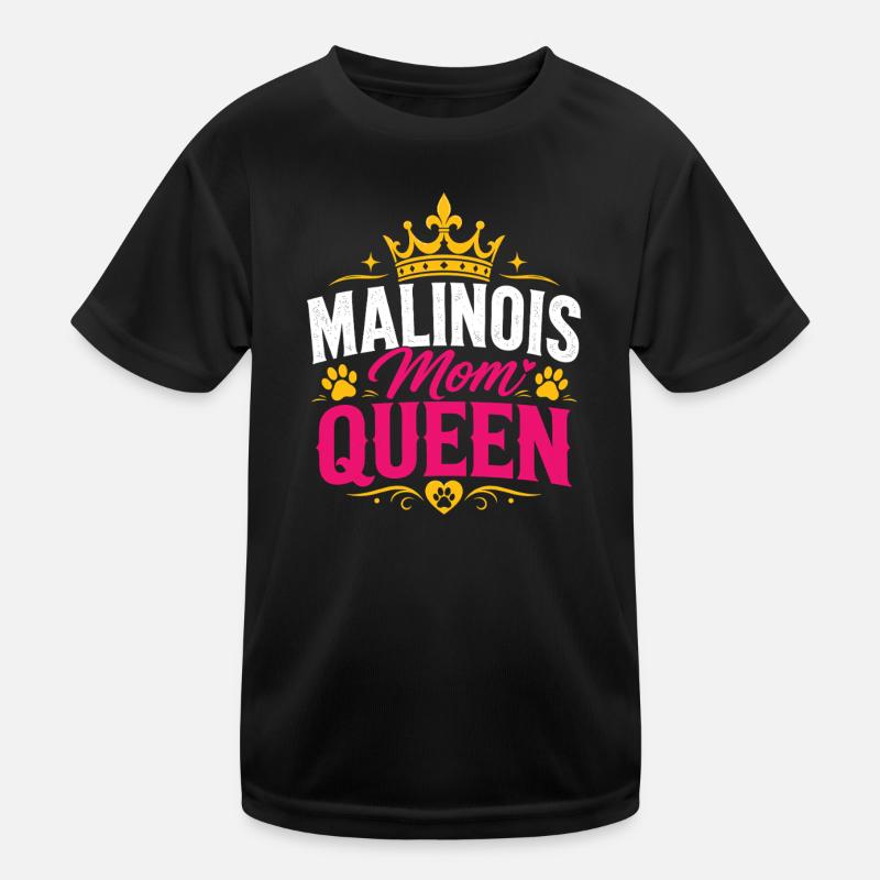 Malinois Mom Queen Kinder Funktions-T-Shirt