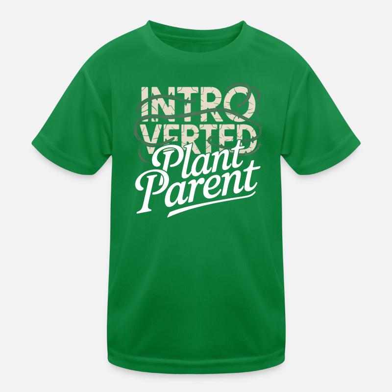 Introverted Plant Parent Kids Functional T-Shirt