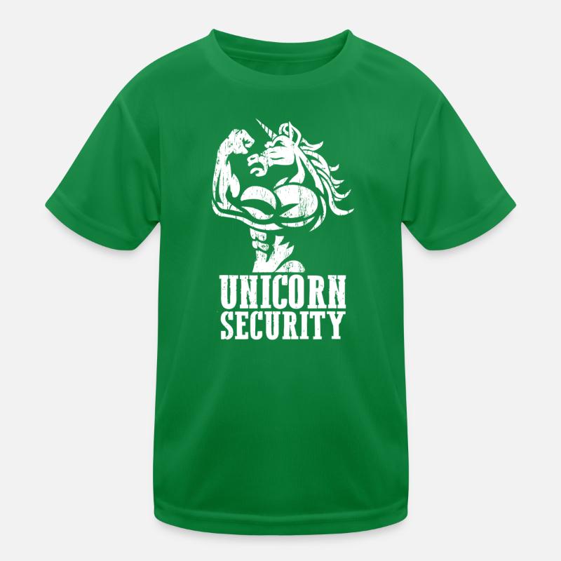 Einhorn-Sicherheitsemblem Kinder Funktions-T-Shirt