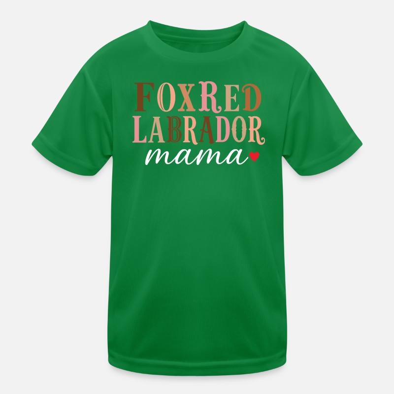 Foxred Labrador Mama Hundemama Shirt Kinder Funktions-T-Shirt