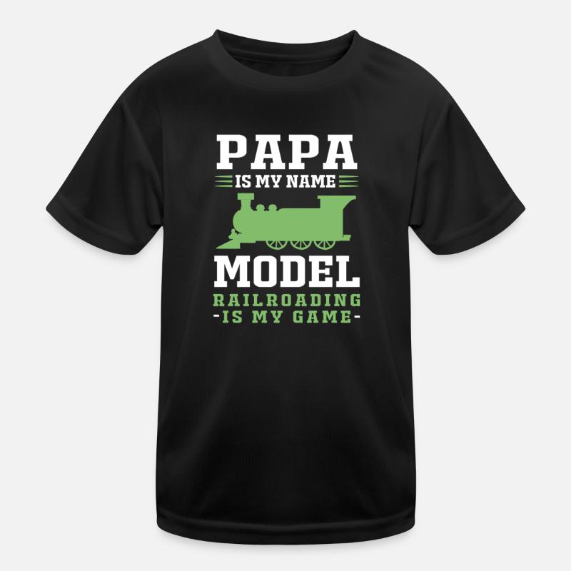 Model Railway Model Making Model Maker Kids Functional T-Shirt