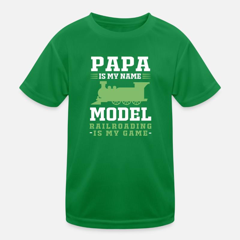 Model Railway Model Making Model Maker Kids Functional T-Shirt