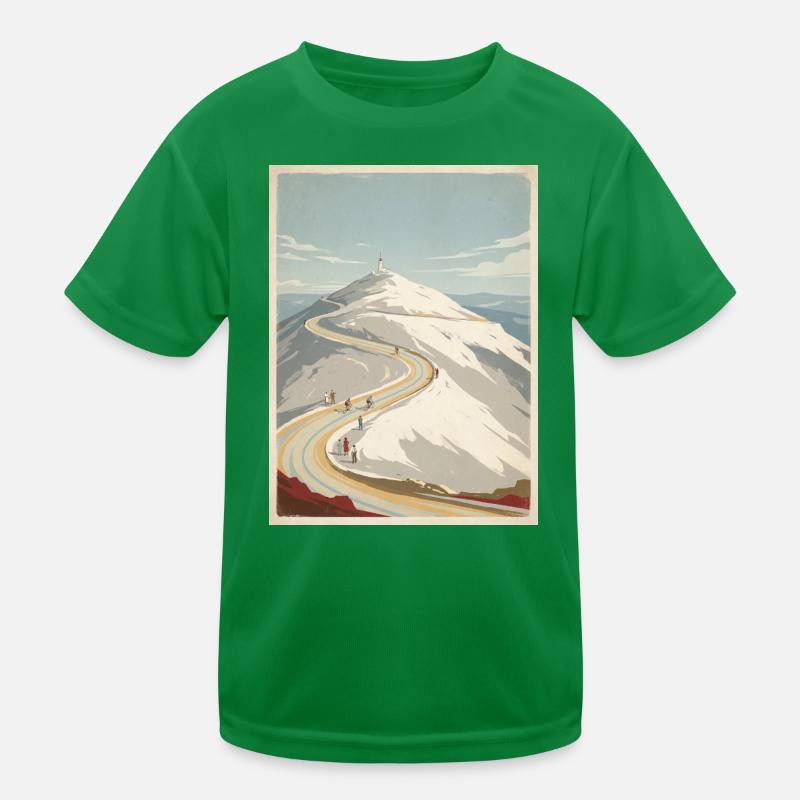 Ventoux Summit Road – Radfahrer-Erinnerung Kinder Funktions-T-Shirt