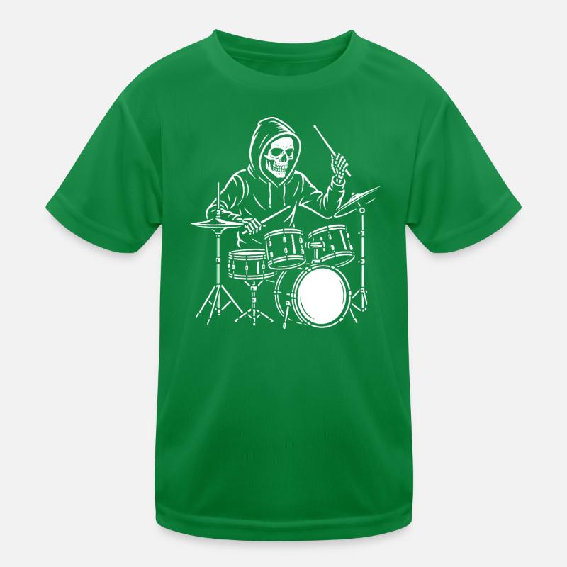 La Faucheuse joue de la batterie T-shirt sport Enfant