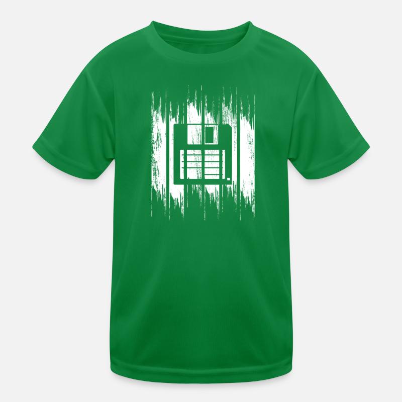 Diskette Zeichnung Kinder Funktions-T-Shirt