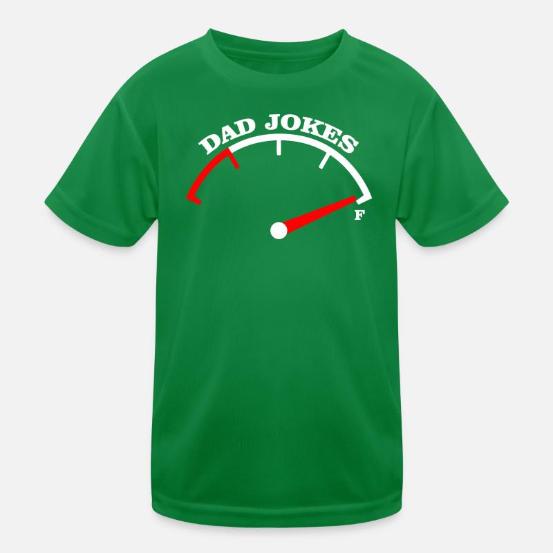 Papa-Witze Meter-Abschlag-Design Kinder Funktions-T-Shirt