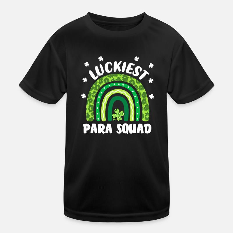Glücklichstes Para-Team Kinder Funktions-T-Shirt