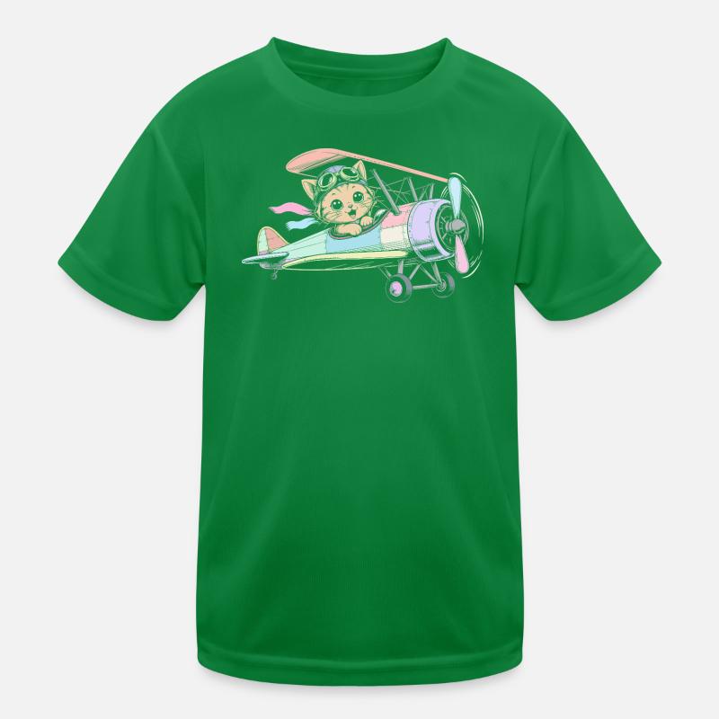 Flugzeug Kinder Funktions-T-Shirt