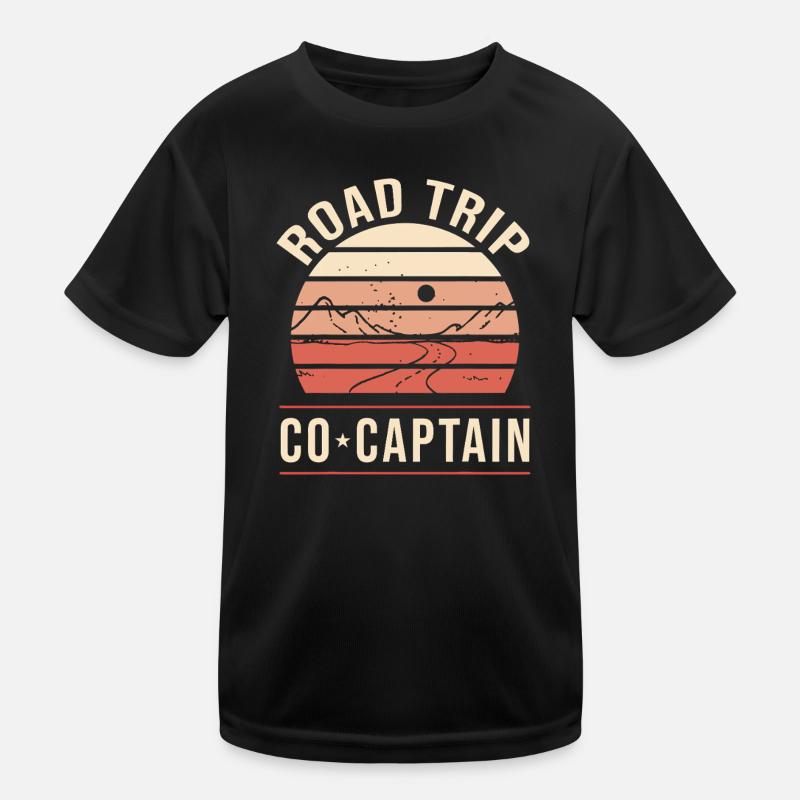 Commandant de voyage sur la route T-shirt sport Enfant