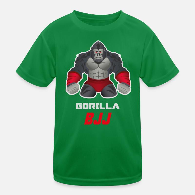 Gorilla BJJ Grappling Beast Design Kinder Funktions-T-Shirt
