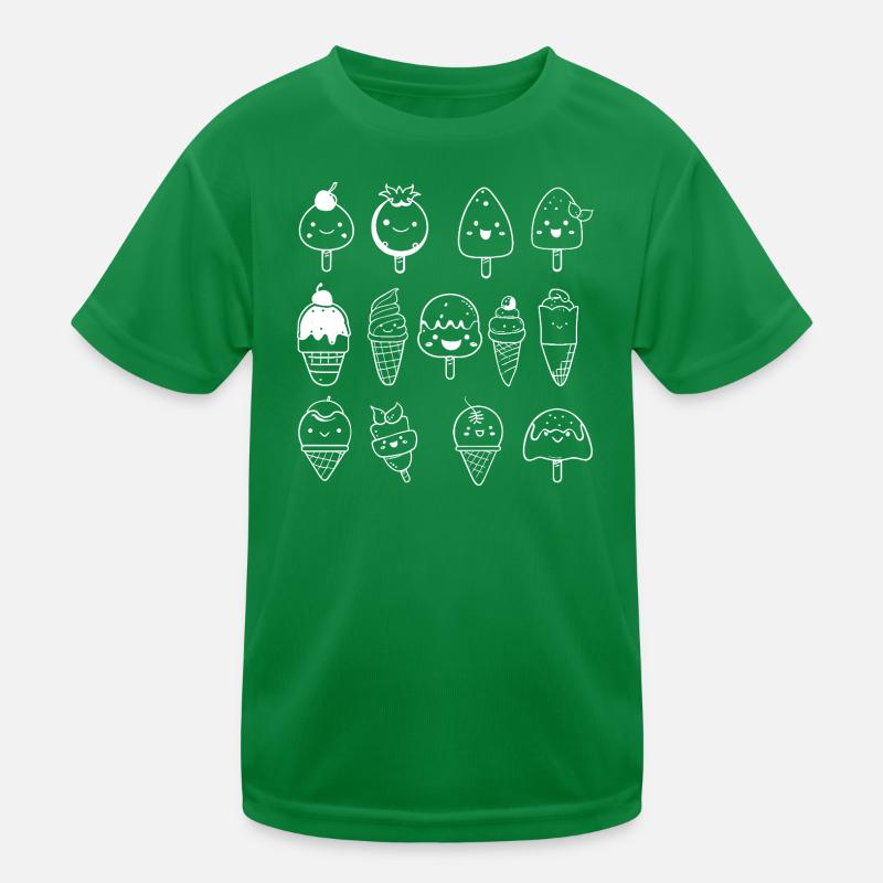 Variété de glaces Look comique T-shirt sport Enfant
