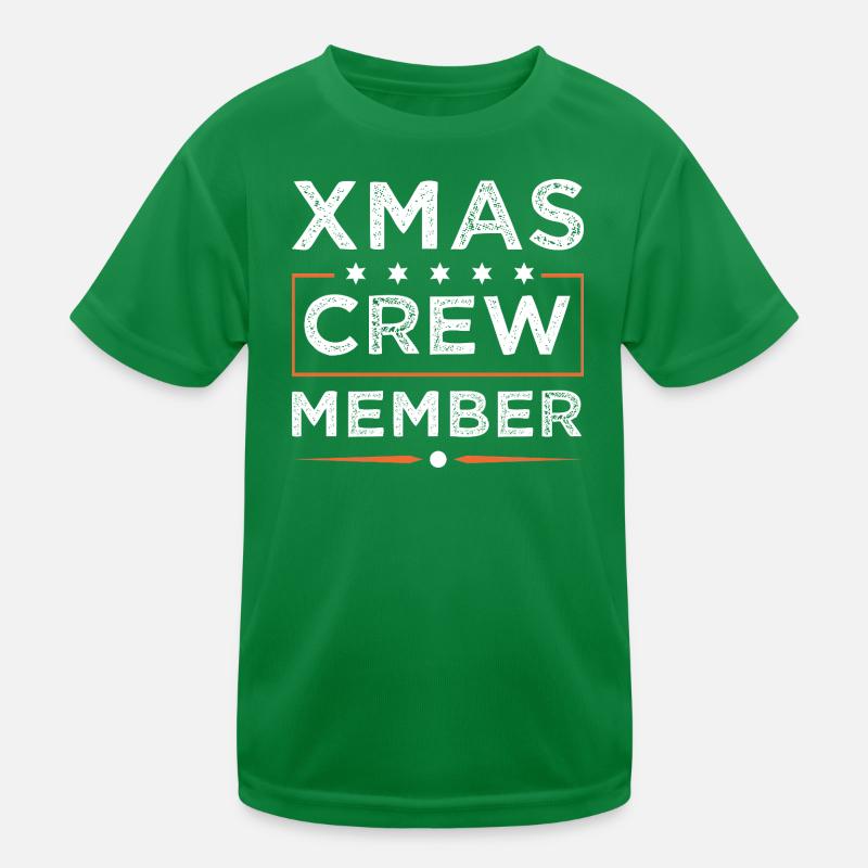 Xmas Crew Kids Functional T-Shirt