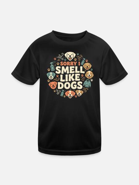 Technicien en chenil, assistant en chenil, soins aux animaux - T-shirt sport Enfant - noir - Devant
