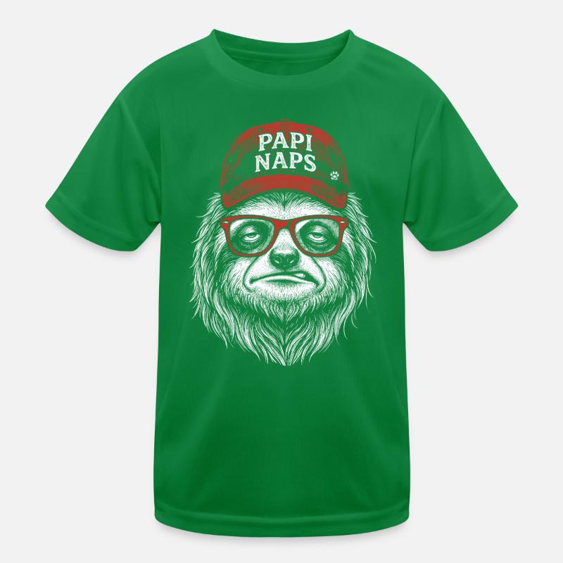 Gorilla Hipster mit roter Mütze Kinder Funktions-T-Shirt