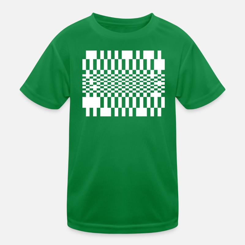 Optisches Wellengitter Kinder Funktions-T-Shirt
