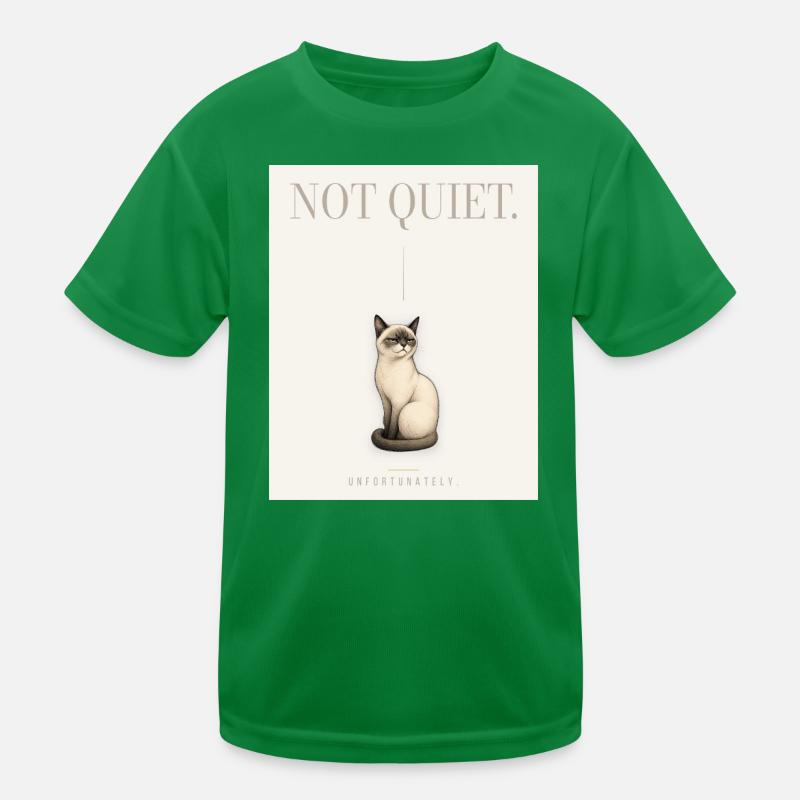 PAS SILENCIEUX. Noble Chat Sarcastique Conception du Mème T-shirt sport Enfant