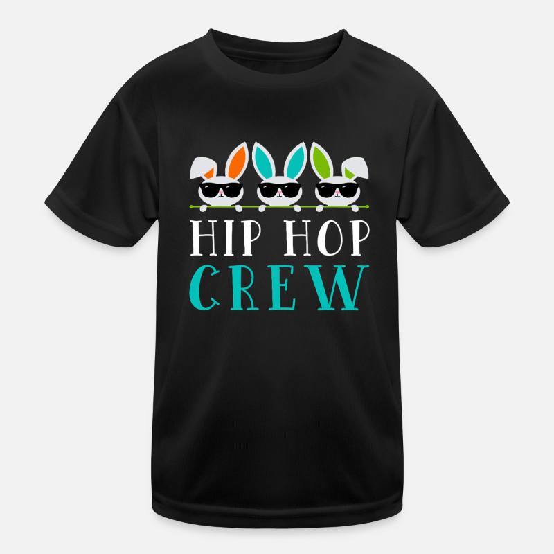 Hip Hop Bunny Crew Kids Functional T-Shirt