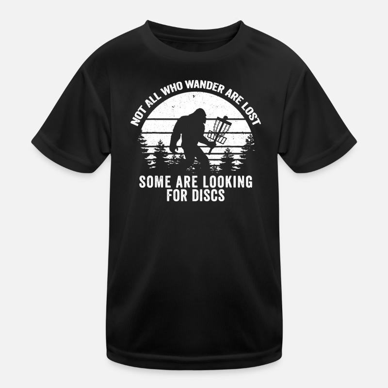 Sasquatch Disc Hunter Kinder Funktions-T-Shirt