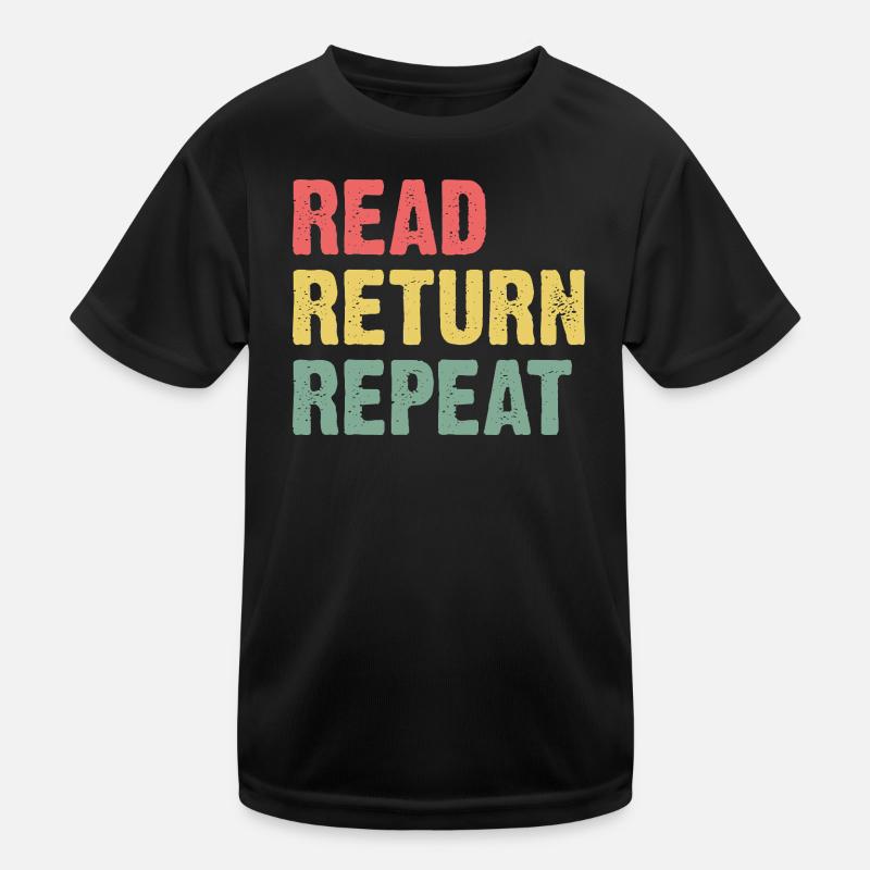 Read Return Repeat - Pastell Typo Kinder Funktions-T-Shirt