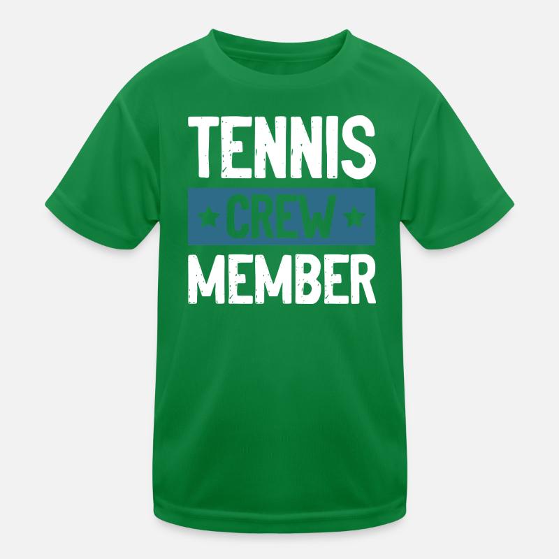 Tennis Crew Kinder Funktions-T-Shirt