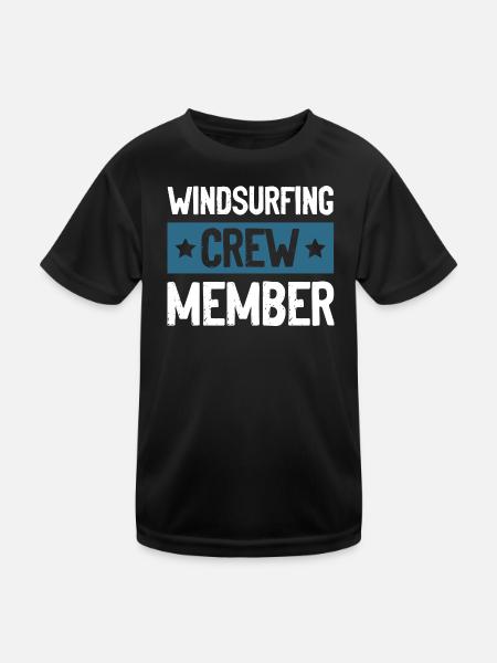 Wrestling Crew - Kinder Funktions-T-Shirt - Schwarz - Vorne