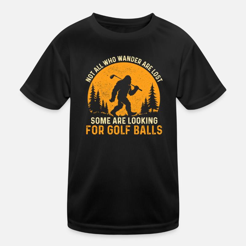Looking For Golf Balls Funny Golfer Humor Kids Functional T-Shirt