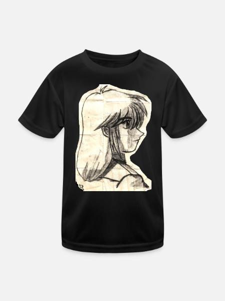 vintagegal - Kinder Funktions-T-Shirt - Schwarz
