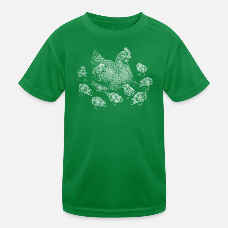 Glucke Kinder Funktions-T-Shirt