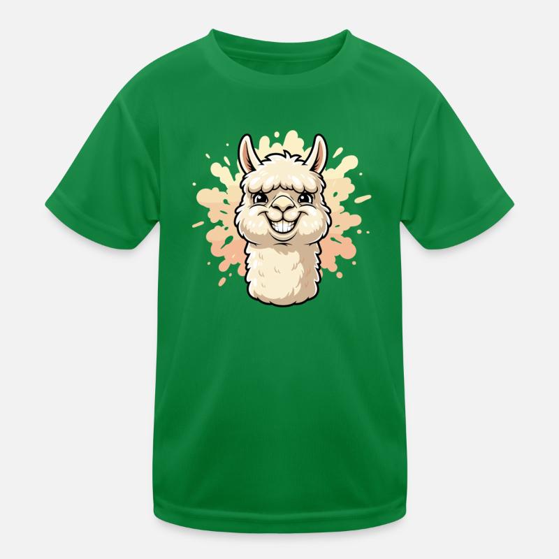 AlpakaSmile Farbspritzer Kinder Funktions-T-Shirt