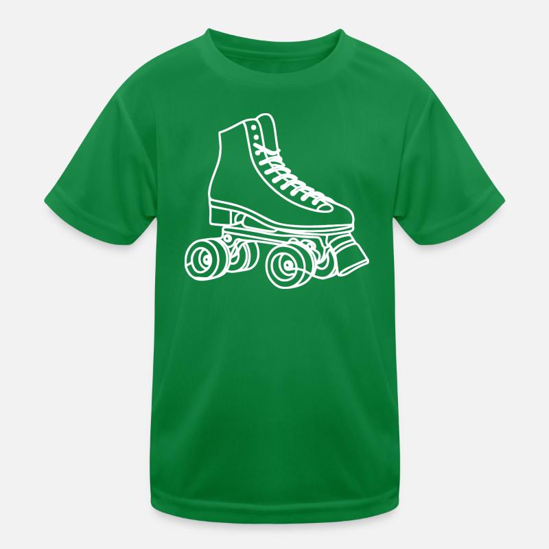 Roller Skates Drawing Kids Functional T-Shirt