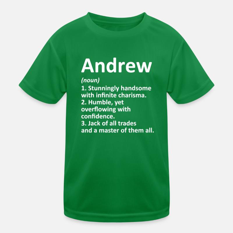 Définition typographique d’Andrew Bold T-shirt sport Enfant