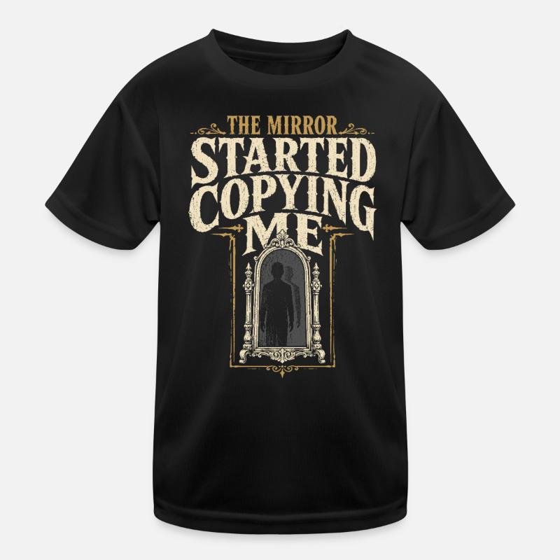 Haunted mirror, cursed mirror spirit in the mirror, Kids Functional T-Shirt